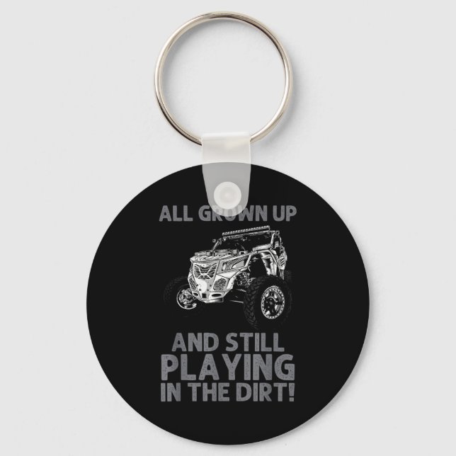 Funny Sxs Design For Men Women Offroading Utv Side Key Ring (Front)