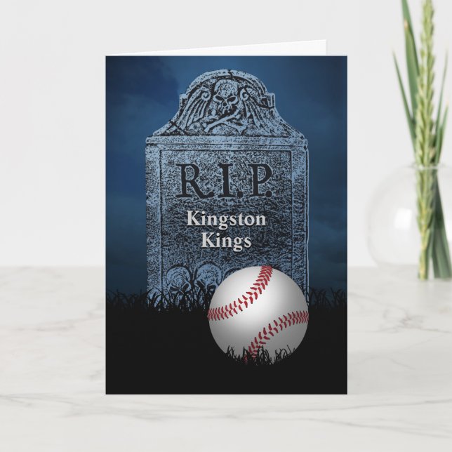 Funny Sympathy Card for Opponent's Baseball Team (Front)