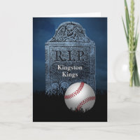 Funny Sympathy Card for Opponent's Baseball Team
