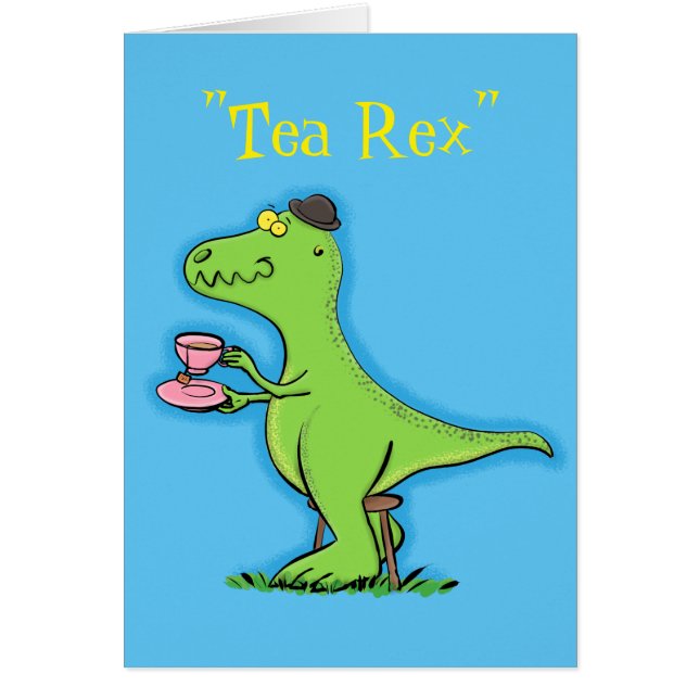 Funny T rex dinosaur cartoon (Front)