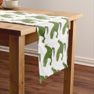Funny T rex dinosaur cartoon humour Short Table Runner