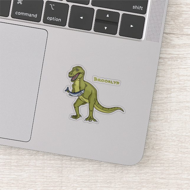 Funny T rex dinosaur illustration (Detail)