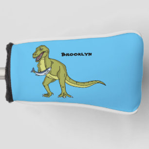 Funny T rex dinosaur illustration Golf Head Cover