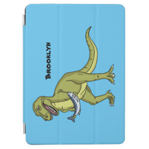 Funny T rex dinosaur illustration  iPad Air Cover