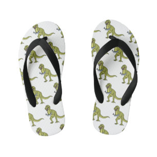 Funny T rex dinosaur illustration  Kid's Thongs