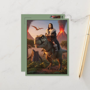 Funny T Rex Dinosaur Postcard
