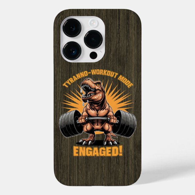 Funny T Rex Dinosaur Workout Fitness Gym Exercises Case-Mate iPhone Case (Back)