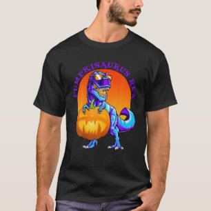 Funny T Rex Halloween Pumpkisaurusrex Pumpkin Dino T-Shirt