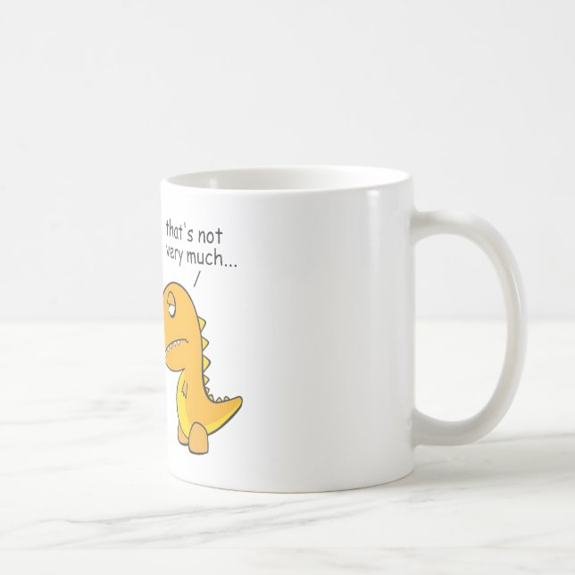 funny-T-Rex-little-arms-cartoon Coffee Mug (Right)