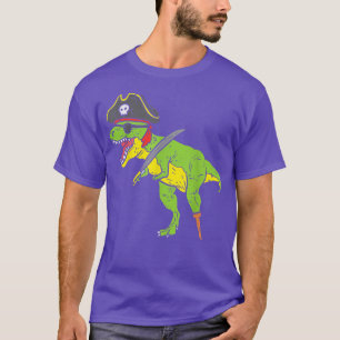 Funny T-rex Pirate Dinosaur Dino Cute Halloween Co T-Shirt