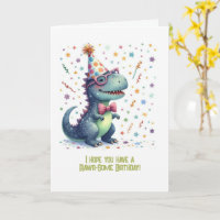 Funny T-Rex Rawr-Some Birthday