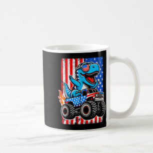 Funny t-rex riding monster truck 4th of julyFunny  Coffee Mug