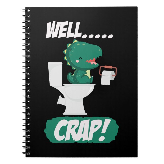 Funny T-Rex Small Arms Problems Dinosaur Joke Notebook (Front)