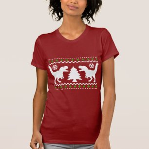 Funny T-Rex Ugly Christmas Sweater