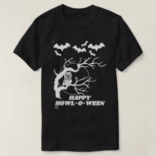 funny t-shirt "HAPPY HOWL-O-WEEN"