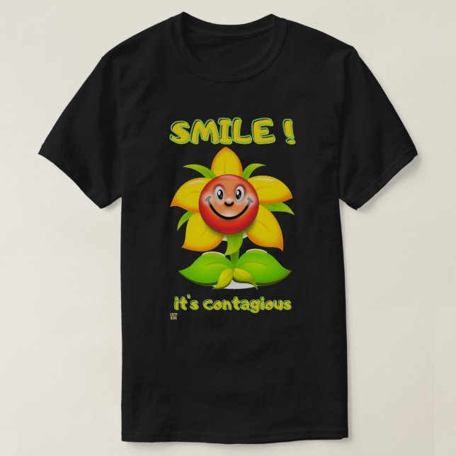 funny t-shirt "SMILE" (Design Front)