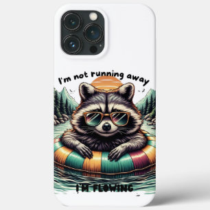 Funny T-shirt with a relaxed raccoon – “I'm not ru iPhone 13 Pro Max Case