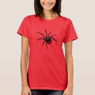 Funny T-Shirt with Black Widow Spider