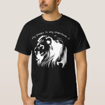 funny t-shirt with lion