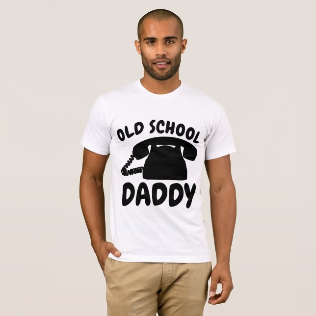 Funny T-shirts for Dad, OLD SCHOOL (Front Full)