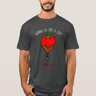 Funny T-shirts   Strawberry Dipped in Chocolate