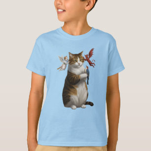 Funny Tabby Dilemna Kids T-Shirt