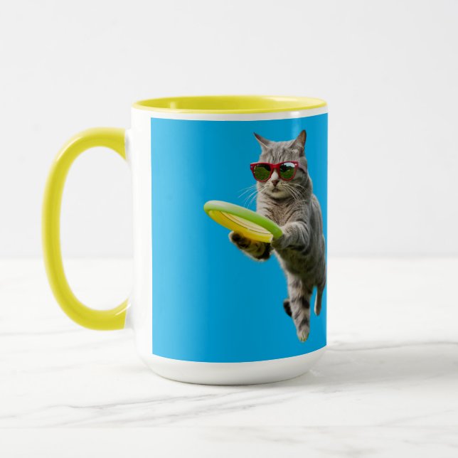 Funny Tabby Disc Golf Mug (Left)