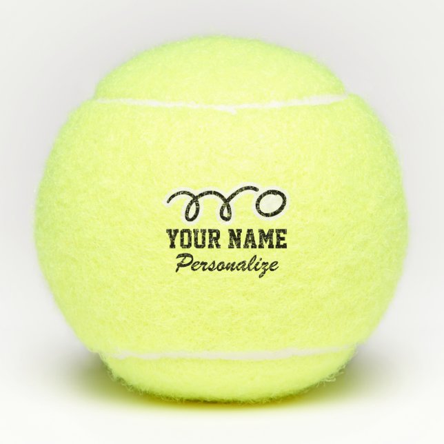 Funny table tennis cartoon sports gift custom name balls (Front)
