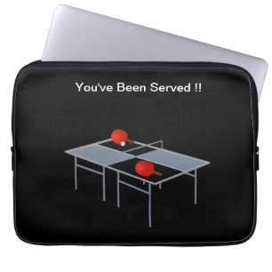 Funny Table Tennis Served, Laptop Sleeve