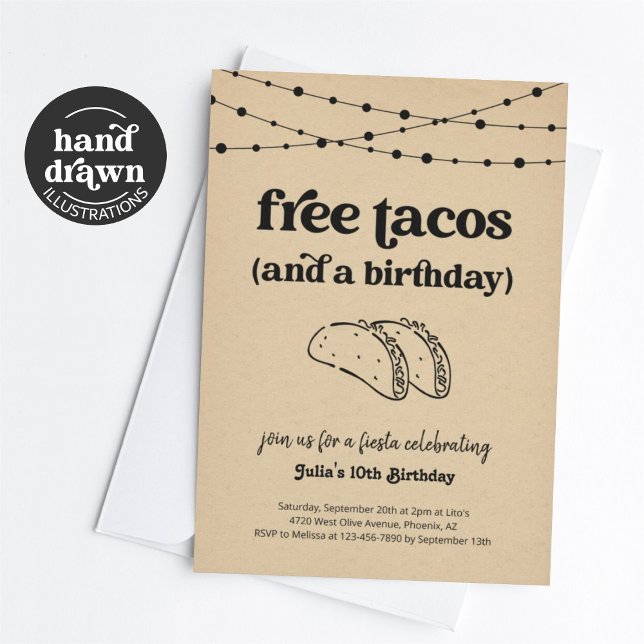 Funny Taco Birthday Party Invitation (Creator Uploaded)