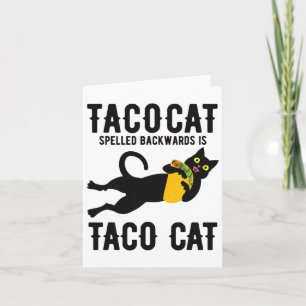 Funny Taco Cat Boys Girls Cinco De Mayo Taco Tuesd Card