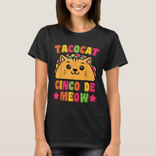 Funny Taco Cat Pun Tacocat Cute Taco Lover Cinco D T-Shirt
