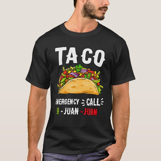 Funny Taco Cinco De Mayo Mexican Food Festival Gif T-Shirt (Front)