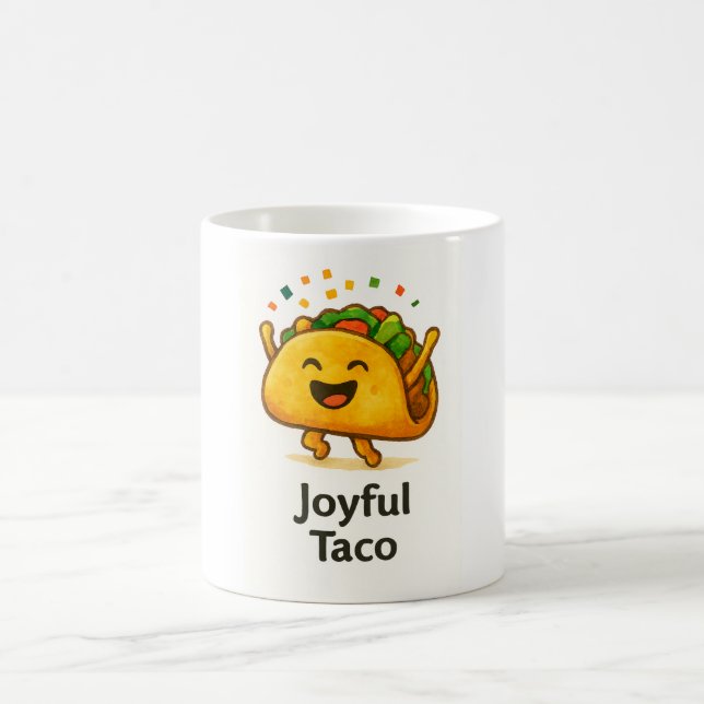 Funny Taco Coffee Mug | Cute Foodie Fiesta Gift (Center)