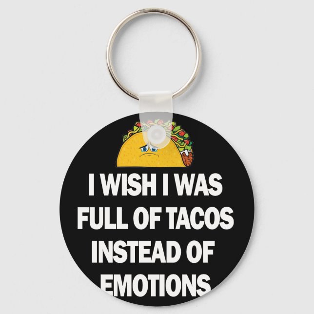 Funny Taco Design For Women Taco Design Key Ring (Front)