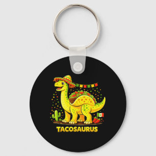 Funny Taco Dinosaur Cinco De Mayo Fiesta Mexican Key Ring