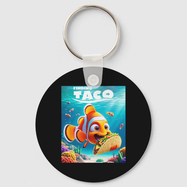 Funny Taco Lover Cinco De Mayo Mexican  Key Ring (Front)