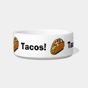 FUNNY! 🌮Taco Lover Pet Bowl – Fun Food Design