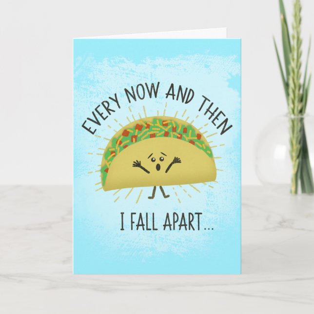 Funny Taco Miss You Card (Front)