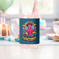 Funny Taco Octopus Cartoon Food Pun