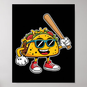 Funny Taco Playing Sell Mexican Cinco De Mayo Kids Poster