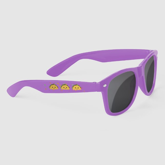 Funny Taco Pun and  Kawaii Taco Sunglasses (Right)