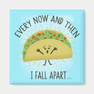 Funny Taco Pun Food Humour Parody Magnet