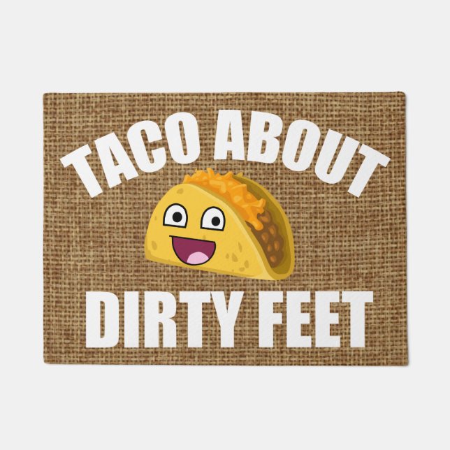 Funny Taco quote Doormat (Front)