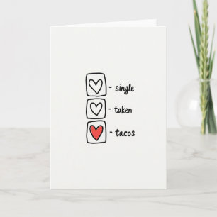 Funny Taco Relationship Card