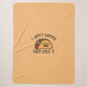 Funny Taco Shirt, Taco Shirt, Taco Lover Gift Sherpa Blanket