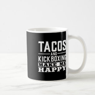 Funny Taco Shirts Tacos And Kickboxing Tees Men Wo Coffee Mug