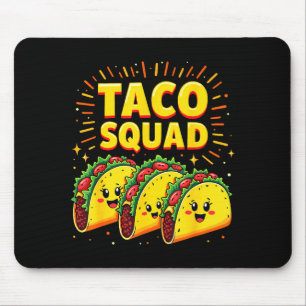Funny Taco Squad Cinco De Mayo Mexican Food Fiesta Mouse Pad