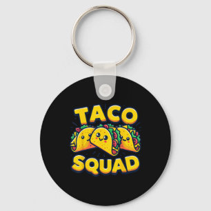 Funny Taco Squad Cute Mexican Food Lover  Key Ring