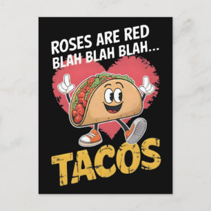 Funny Taco T-Shirt Design For Taco Lovers Holiday Postcard